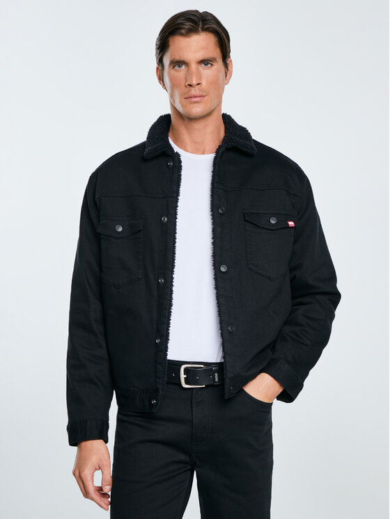BIG STAR BIG STAR Kurtka zimowa DENVER Czarny Basic Fit