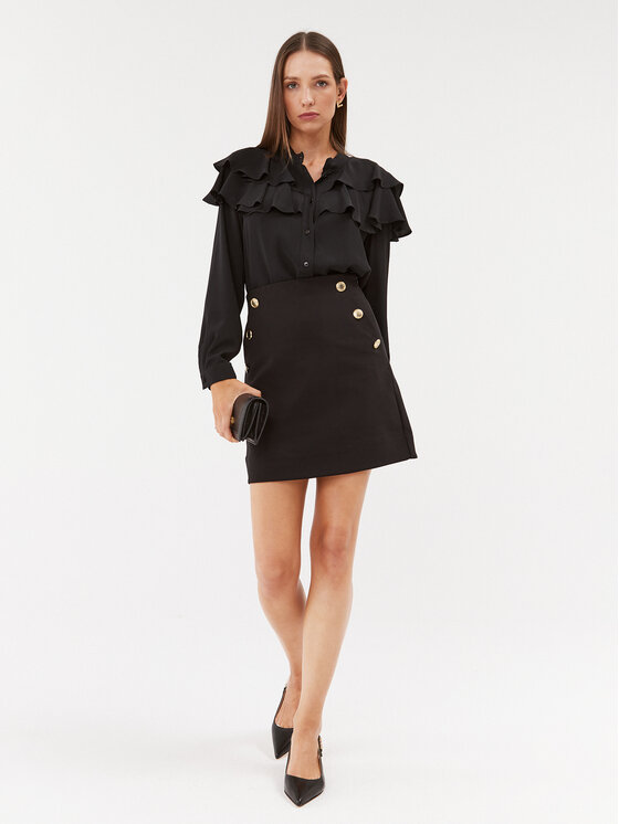 Marella Marella Μπλουζάκι Zaino 2331161838200 Μαύρο Regular Fit