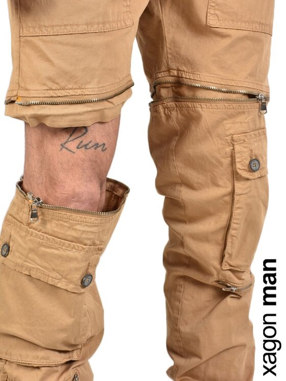 Xagon Xagon Pantaloni di tessuto P21032-S413C Marrone Slim Fit