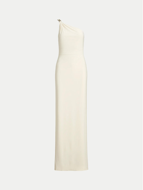 LAUREN RALPH LAUREN LAUREN RALPH LAUREN Večerné šaty 2,53751E+11 Krémová Slim Fit