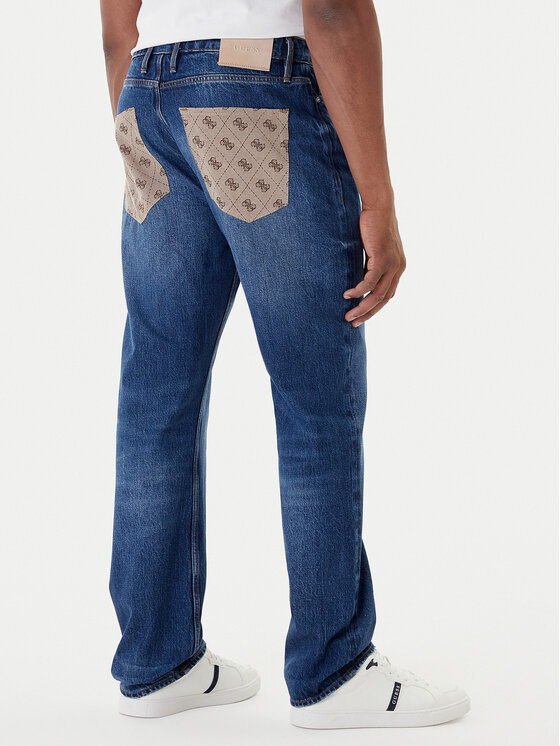 Guess Guess Jeansy M5YAN2 D5KT3 Tmavomodrá Regular Fit