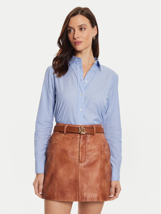 LAUREN RALPH LAUREN Lauren Ralph Lauren Cămașă 200940254001 Albastru celest Straight Fit