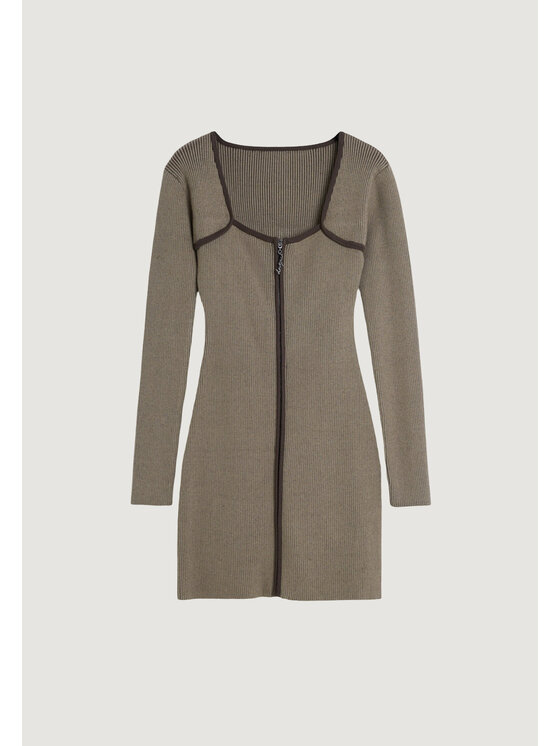 Desigual Desigual Vestito da giorno REPRIS_VEST_KIRKWALL Marrone Modern Fit