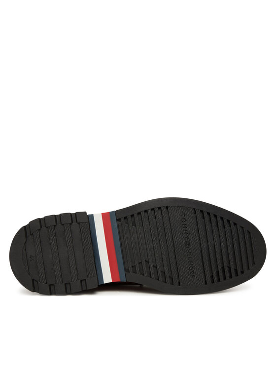Tommy Hilfiger Tommy Hilfiger Členková obuv s elastickým prvkom Comfort Lwt FM0FM05591 Hnedá