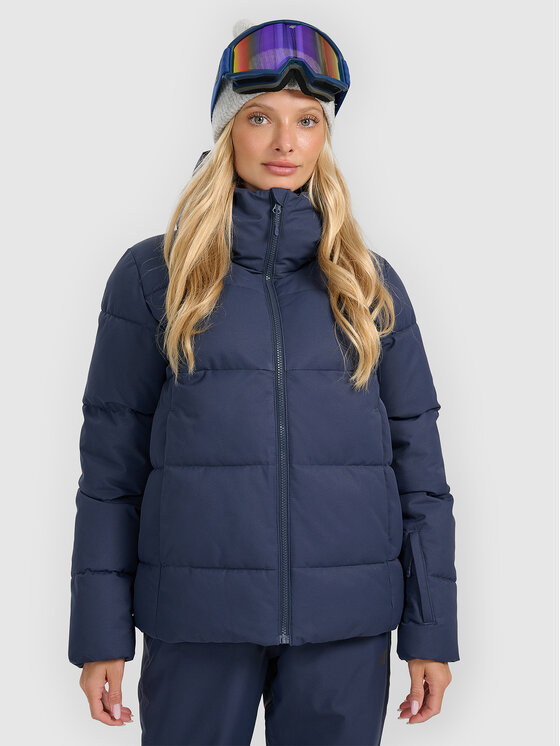 4F 4F Kurtka narciarska APRES SKI Granatowy Regular Fit