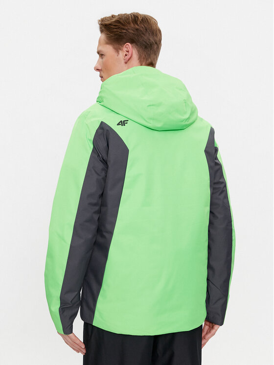 4F 4F Skijacke 4FAW23TTJAM306 Grün Regular Fit