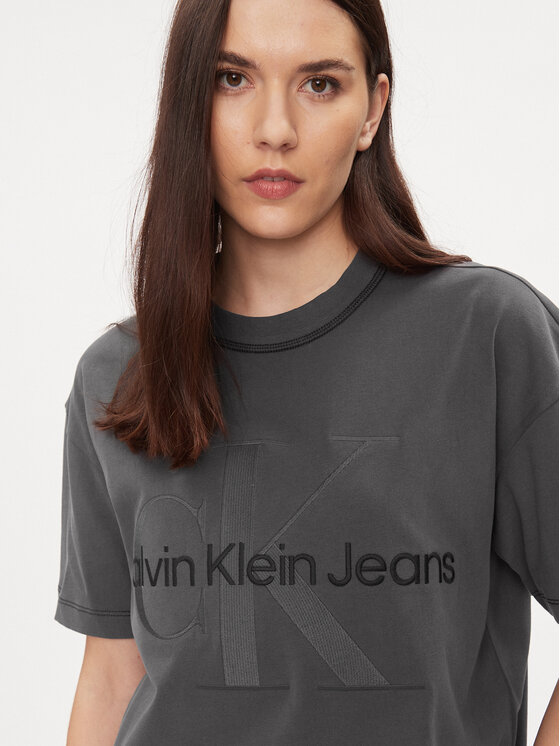 Calvin Klein Jeans T-shirt donna Hero con logo nero main image 1
