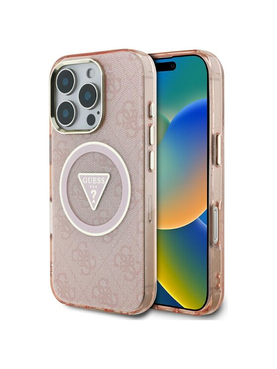 Guess Guess Etui na telefon Apple iPhone 16 Pro Max Różowy