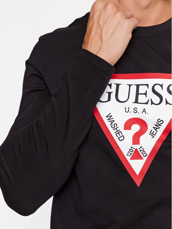 Guess Guess S dlouhým rukávem M2YI31 I3Z14 Černá Regular Fit