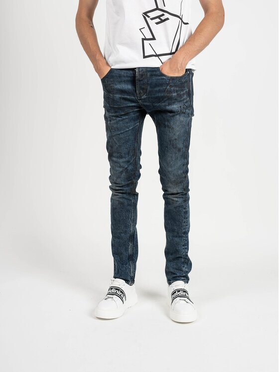 Les Hommes Les Hommes Jeansy LKD320 512U | 5 Pocket Slim Fit Jeans Modrá Slim Fit