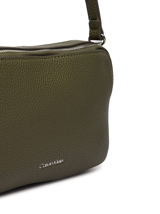 Calvin Klein Calvin Klein Torebka Webbing 2X Strap Camera Bag LV04F3656G Zielony ciemny