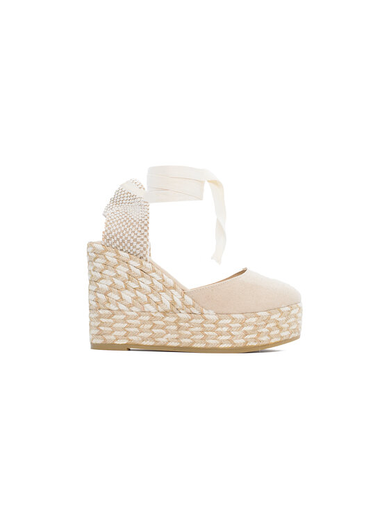 Espadryle, rozmiar 37, Beżowe, 11559175-ARE