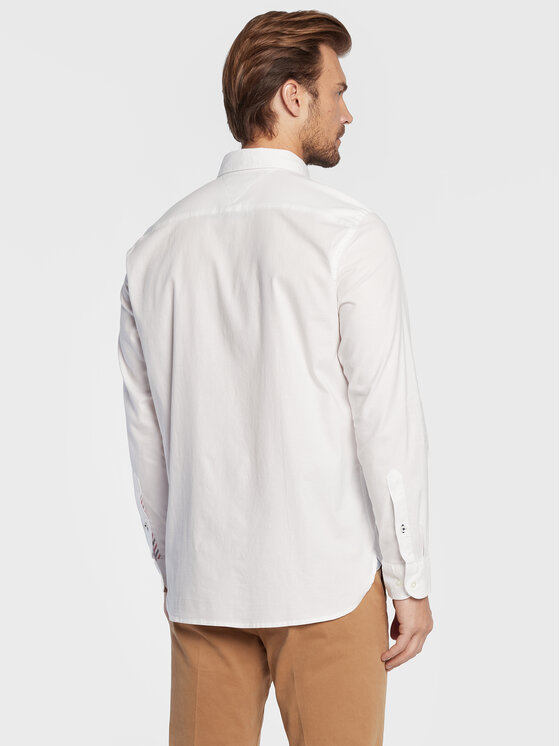Tommy Hilfiger Tommy Hilfiger Πουκάμισο Oxford MW0MW25037 Λευκό Regular Fit