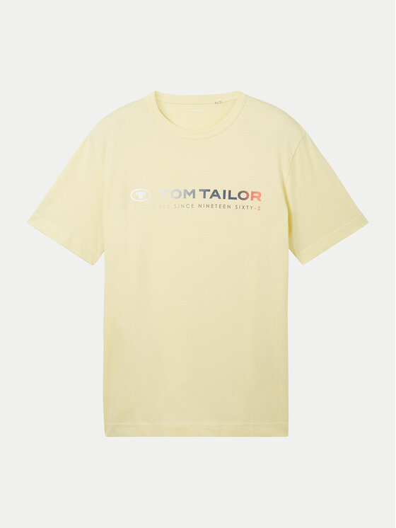 Tom Tailor Tom Tailor T-shirt 1041855 Žuta Regular Fit