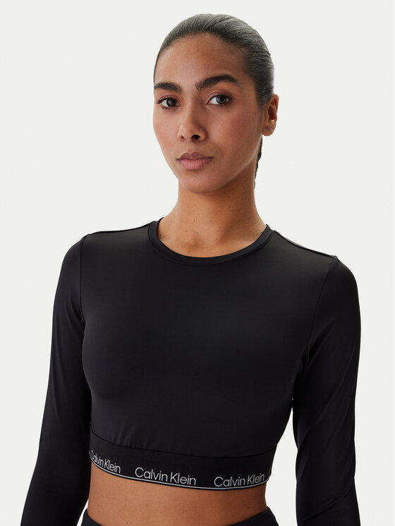 Calvin Klein Swimwear Calvin Klein Swimwear Halenka LV00Q61128 Černá Slim Fit
