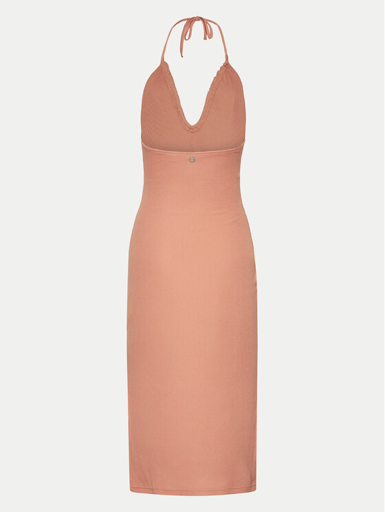 Roxy Roxy Φόρεμα καλοκαιρινό Late Sunset ERJKD03467 Πορτοκαλί Slim Fit