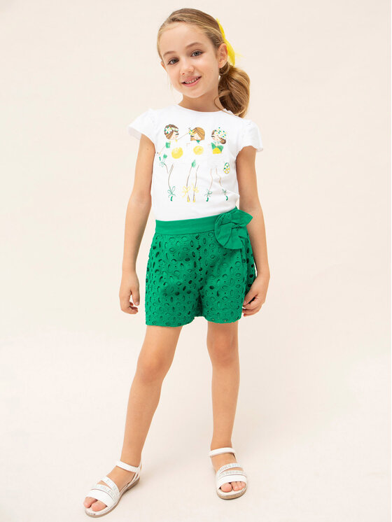 Pantaloncini di tessuto 3201 Verde