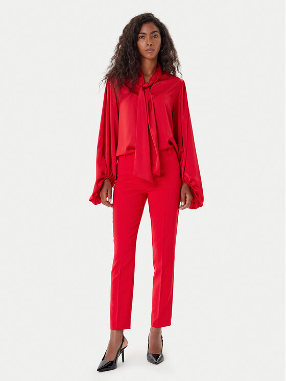 Rinascimento Rinascimento Chinos kelnes CFC0125410003 Raudona Skinny Fit