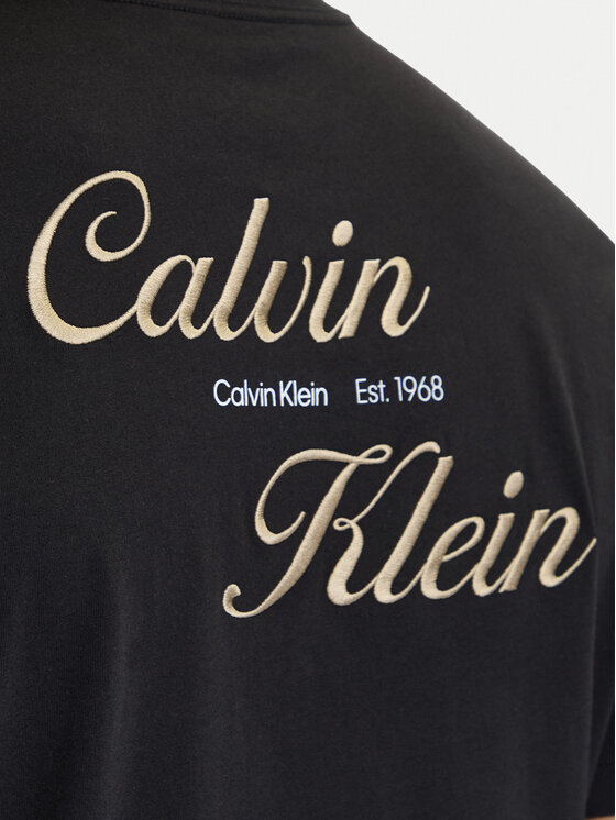 Calvin Klein Jeans Calvin Klein Jeans T-shirt SS 30s EU LV04RG804G Crna Regular Fit