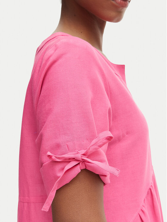 Iconique Iconique Vestito estivo Jade IC26-077 Rosa scuro Relaxed Fit