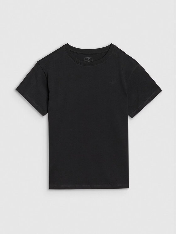 4F 4F T-Shirt 4FJWMM00TTSHF2332-20S Μαύρο Regular Fit