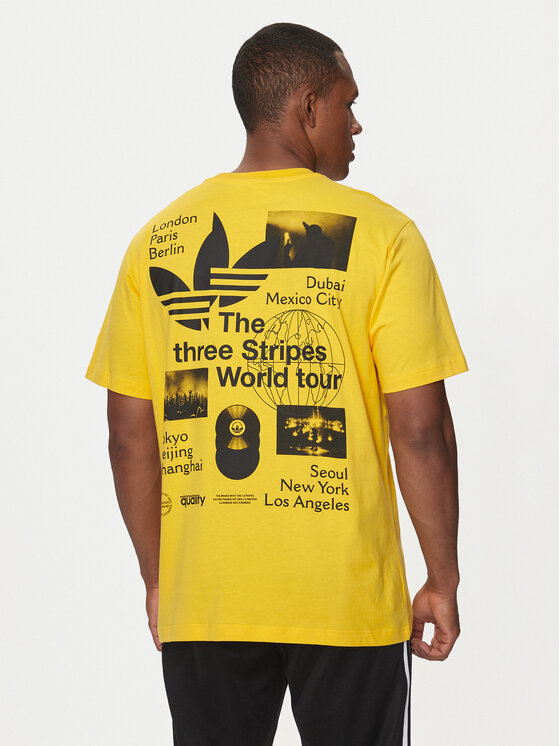 adidas adidas T-shirt BT IS0183 Žuta Regular Fit