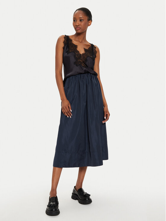 Herskind Herskind Spódnica trapezowa Miss 5289155 Granatowy Regular Fit