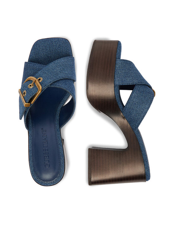 Guess Jeans Guess Jeans Klapki CEO-JD421-3 Niebieski