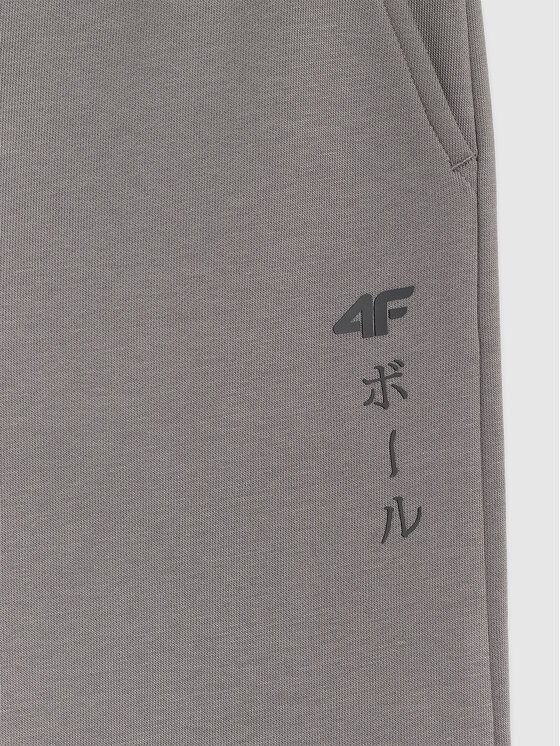 4F 4F Pantaloni da tuta 4FJRAW25TTROM1663-24S Grigio Loose Fit