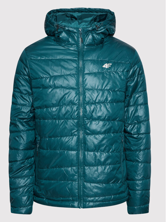 4F 4F Kurtka zimowa H4Z21-KUMP005 Zielony Regular Fit