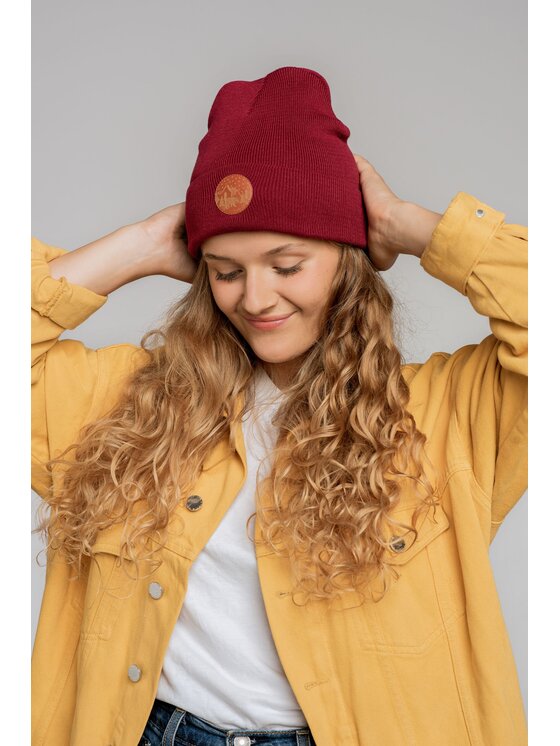 Kabak Kabak Czapka klasyczna beanie Czerwony