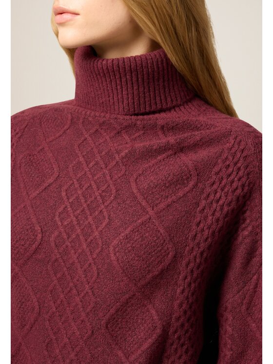 Oltre Oltre Maglione M118E002118N036 Bordeaux Regular Fit