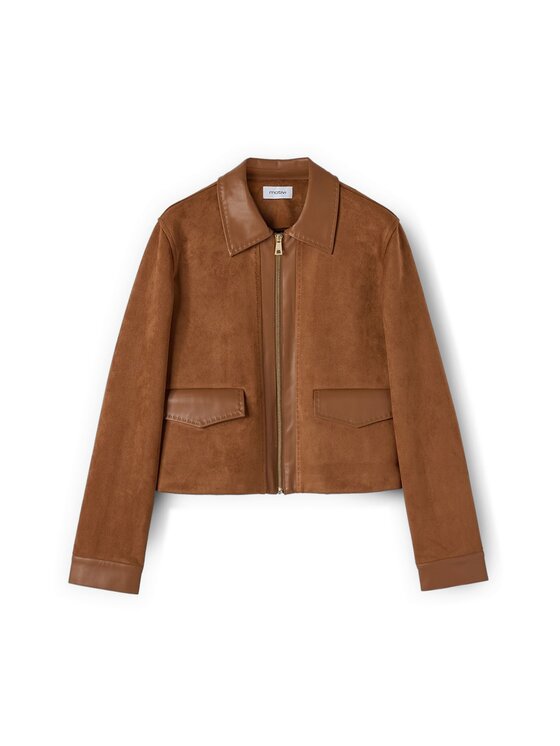 Motivi Motivi Giacca in similpelle R311Q001111N022 Marrone Regular Fit