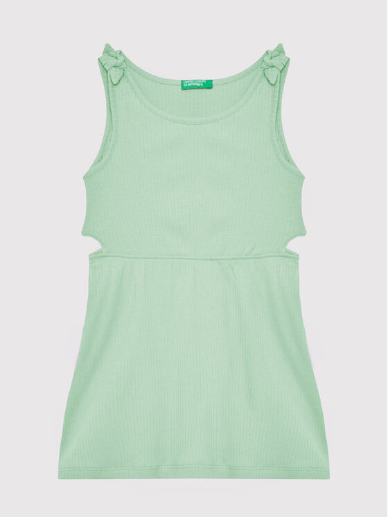 United Colors Of Benetton United Colors Of Benetton Poletna obleka 3HCGCV005 Zelena Regular Fit