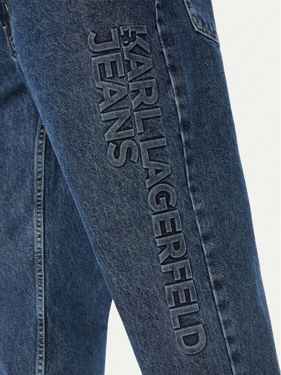 Karl Lagerfeld Jeans Karl Lagerfeld Jeans Blugi B4M10028 Albastru Straight Leg