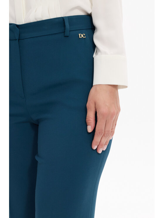 Deni Cler Milano Deni Cler Milano Spodnie materiałowe W-DC-5260-F5-F2-52-1 Zielony Regular Fit