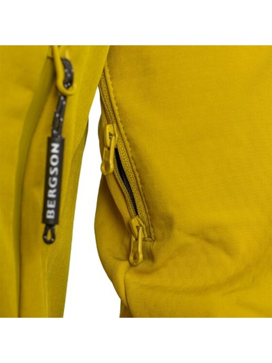 Bergson Bergson Kurtka outdoor VENTURA SS Żółty Regular Fit