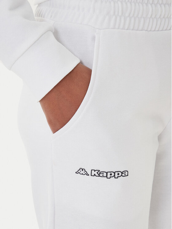 Kappa Kappa Pantaloni trening Festa 331M34W Alb Regular Fit