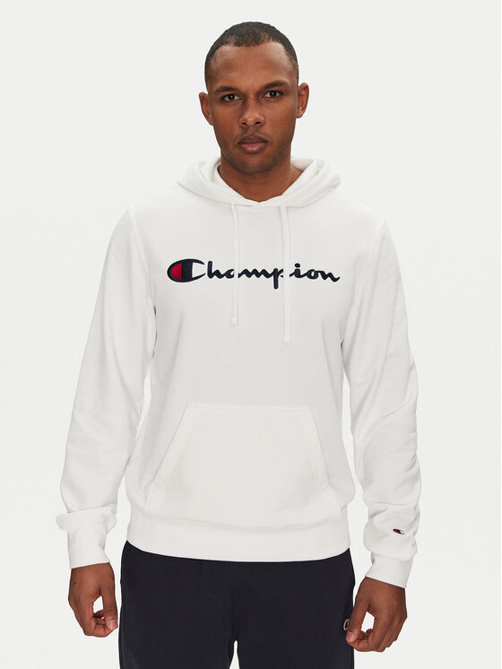 Champion Champion Mikina 220726 Bílá Slim Fit