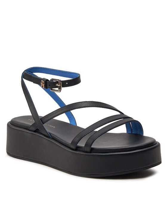 Tommy Hilfiger Tommy Hilfiger Σανδάλια Th Strap Platform FW0FW07728 Μαύρο