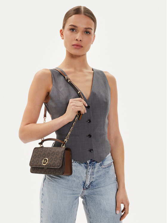 MICHAEL Michael Kors MICHAEL Michael Kors Torbica Delancey 32T4GD8C5B Smeđa