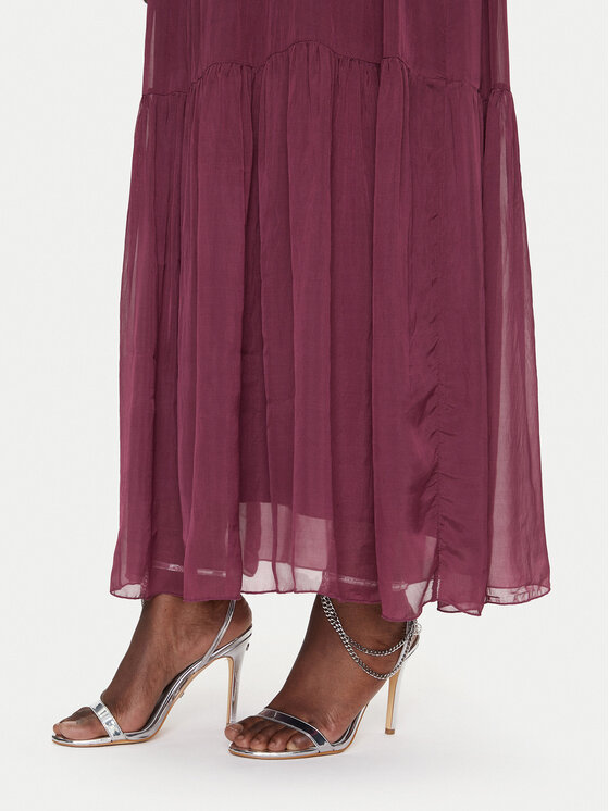 Dixie Dixie Suvekleit A207W021A Bordoopunane Regular Fit