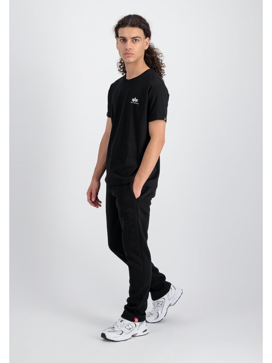 Alpha Industries Alpha Industries Joggery Embroidery Jogger Czarny Straight Leg