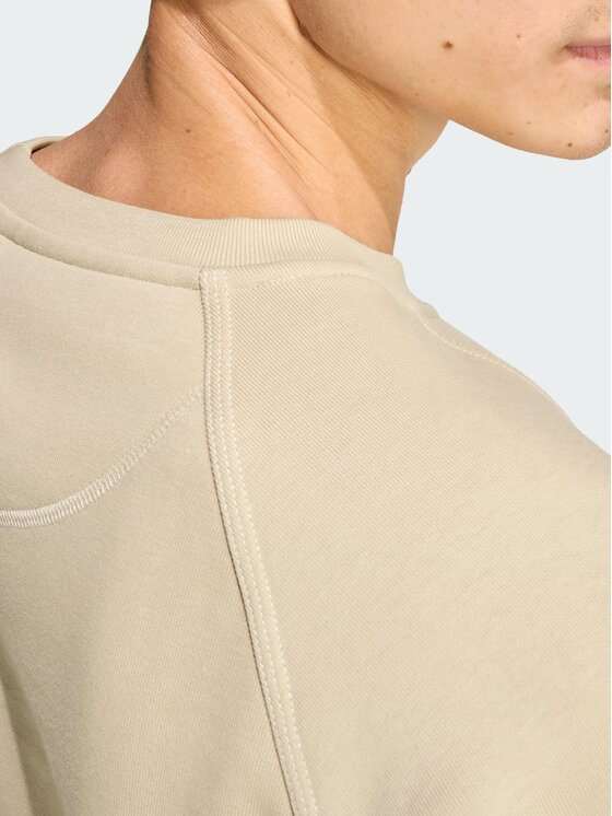 adidas adidas Longsleeve Trefoil Essentials Crew Beżowy Regular Fit