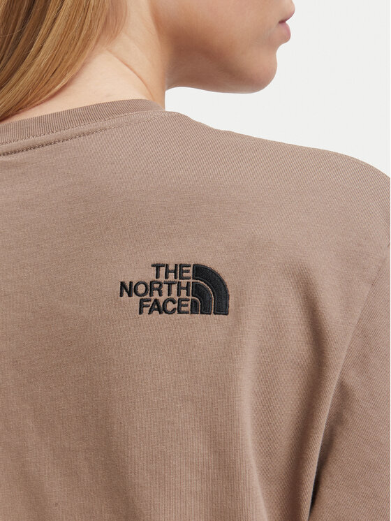 The North Face The North Face Тишърт NF0A8JAP Тъмнобежов Boxy Fit