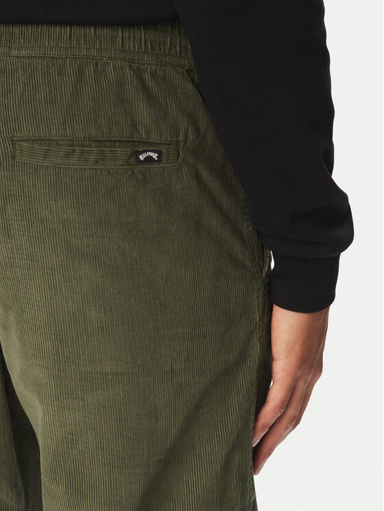 Billabong Billabong Pantaloni din material Larry Cord EBYNP00111 Verde Regular Fit