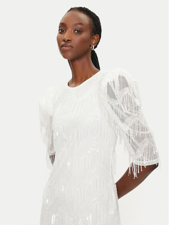 YAS YAS Coctailkleid Bella 26034900 Weiß Regular Fit