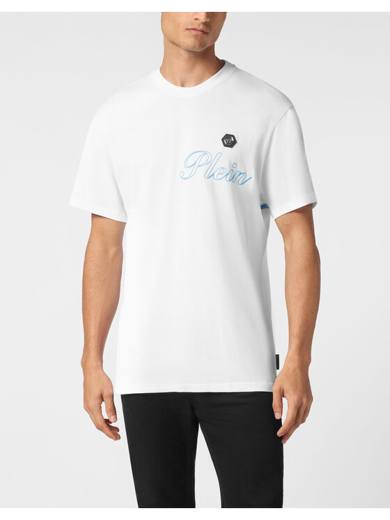PHILIPP PLEIN PHILIPP PLEIN T-Shirt 21101 Biały Regular Fit