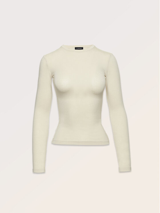 La Mania La Mania Longsleeve MILO Biały Classic Fit
