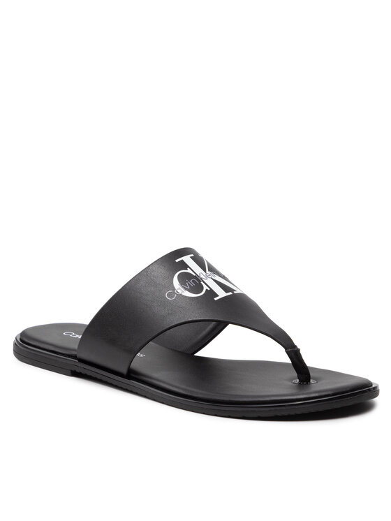 Calvin Klein Jeans Flip flop Flat Sandal Toe Slide Lth YW0YW00538 Negru